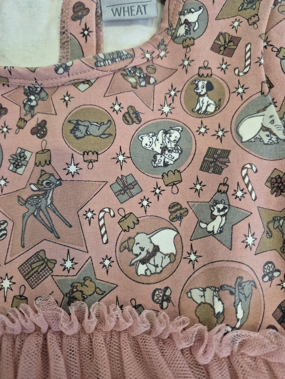 WHEAT X DISNEY Toddler Girl's Holiday Dress - Picture 4 of 5